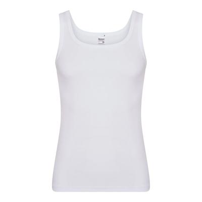 Young heren hemd sport - Microfiber onderhemd voor mannen - Sneldrogend - Zwart - Wit