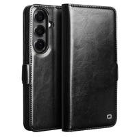 Qialino Samsung Galaxy S26 hoesje - Leren bookcase - Magnetische sluiting - Zwart - thumbnail