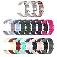 Fitbit Charge 3 & 4 siliconen diamant pattern bandje - Maat: Large - Lichtpaars - thumbnail