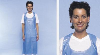 Schorten 80x125cm 20my blauw 100 stuks