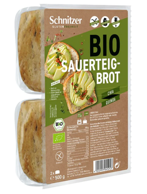 Brood chia & quinoa glutenvrij bio 500 Gram
