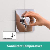 Hansgrohe ShowerSelect Comfort Q thermsotaat inbouw voor 1 functie en extra uitgang, chroom - thumbnail