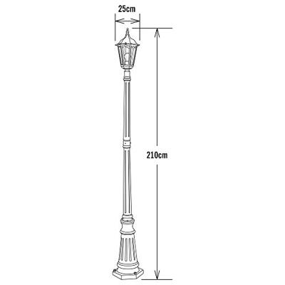 Konstsmide 7233-600 Firenze Staande buitenlamp E27 100 W Groen