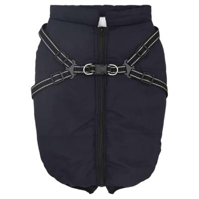 VidaXL Hondenjas met harnas waterdicht reflecterend marineblauw l44 VidaXL Hondenjas met harnas waterdicht reflecterend marineblauw l44