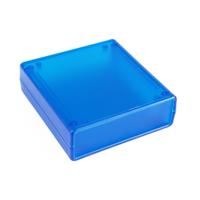 Hammond Electronics 1593WTBU Universele behuizing 105 x 110 x 35 ABS kunststof Blauw (transparant) 1 stuk(s) - thumbnail