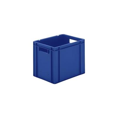 LA-KA-PE Transportstapelbak | L400xB300xH320mm | blauw PP handgreepopening | zijwanden gesloten | 1 stuk - TK400/320-0 BLAU TK400/320-0 BLAU