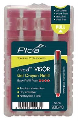 Pica 930/40 VISOR Boardmarker Navulling rood, 4st.