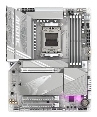 Gigabyte x870 a elite wf7 ice rev 1.0, atx, amd am5, x870, 4x ddr5, usb4, 2.5 gbe, wi-fi 7, pcie 5