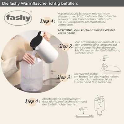 Kruik warmwater zak antraciet enkele ribbel