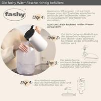 Fashy Warmwaterzak Dubbelgeribbeld Cranberry - thumbnail