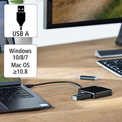 Hama 00200121 USB-hub 4 poorten USB-A USB 2.0 480 MBit/s Zwart