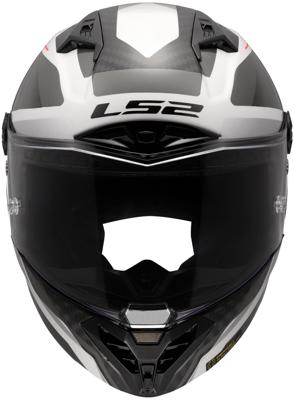 LS2 integraalhelm "ff805 thunder carbon gp diamond helmet ff805 thunder gp diamond white/grey siz