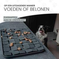 Eat Slow Live Longer Lick Mat Dimensions Flower Grey - thumbnail