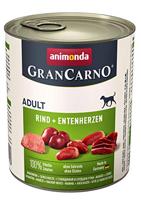 ANIMONDA GranCarno Adult Beef and duck hearts - natvoer voor honden - 800g - thumbnail