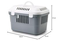 Savic plastic reismand Discovery 1 grijs/wit Savic Gebr. de Boon - Gebr de boon - thumbnail