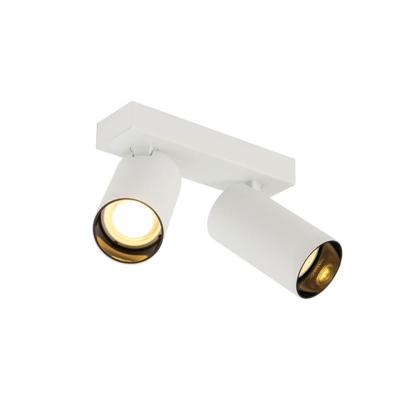 SLV Dubbele opbouwspotKami Double wit met zwart - 1007724