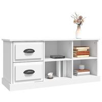 Tv-meubel 102x35,5x47,5 cm bewerkt hout wit - thumbnail