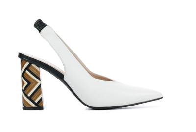 Lodi Dames Pumps in Leder (Wit) Lodi Dames Pumps in Leder (Wit)