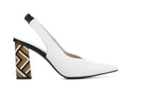 Lodi Dames Pumps in Leder (Wit) - thumbnail