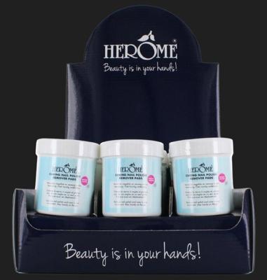 Herome Caring nail polish remover display 1 Display