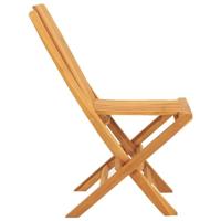 Tuinstoelen inklapbaar 2 st 47x47x89 cm massief teakhout - thumbnail
