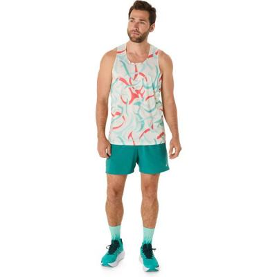 ASICS Road All Over Print Singlet Heren ASICS Road All Over Print Singlet Heren