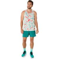 ASICS Road All Over Print Singlet Heren - thumbnail