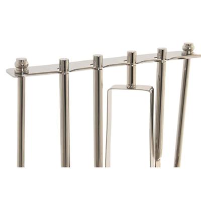 Cocktail Set DKD Home Decor 25,5 x 9 x 30 cm Natuurlijk Zilverkleurig Roestvrij staal Acacia