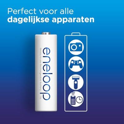 Oplaadbare batterijen PANASONIC ENELOOP AAA 800 mAh 4 szt (BK-4MCDE/4CP) - thumbnail