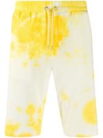 Roberto Collina tie-dye drawstring shorts - Yellow - thumbnail