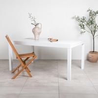 Nohr Uitschuifbare Tuintafel 'Tion' 160/240 x 100cm, kleur Wit - thumbnail