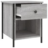 Nachtkastjes 2 st 40x42x50 cm bewerkt hout grijs sonoma eiken - thumbnail