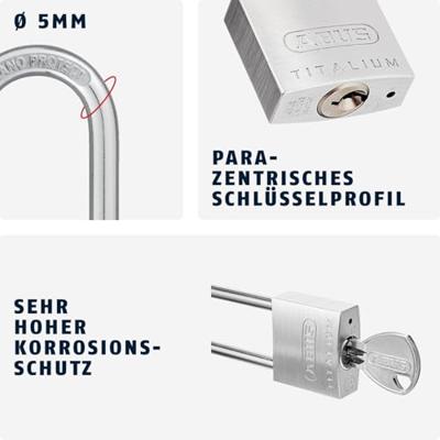ABUS Hangslot 64Ti/30Hb60 - 64TI/30HB60 - 64TI/30HB60