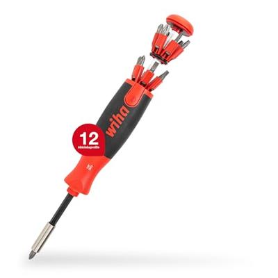 Wiha Schroevendraaier | met bitmagazijn | LiftUp 25 magnetisch 38605