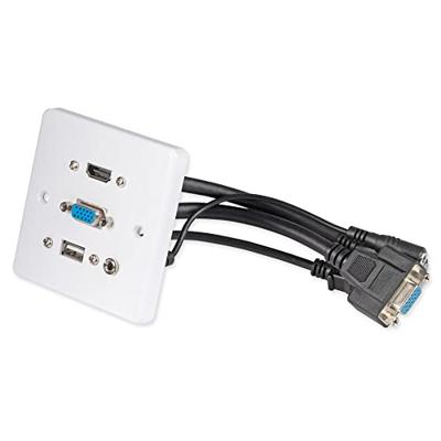 LINDY 60220 HDMI / VGA / USB / Jackplug Adapter [1x HDMI, VGA, USB-A, Jackplug female 3,5 mm - 1x HDMI, VGA, USB-A, Jackplug female 3,5 mm] Wit