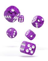 Oakie Doakie Dice D6 Dice 16 mm Speckled - Purple (12) - thumbnail