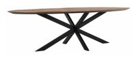 DTP Home Ovale Eettafel 'Shape' Teakhout, 280 x 120cm, kleur Naturel - thumbnail