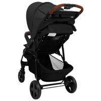 VidaXL Kinderwagen 2-in-1 staal antracietkleurig - thumbnail