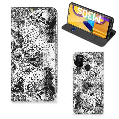 Mobiel BookCase Samsung Galaxy M30s | M21 Skulls Angel
