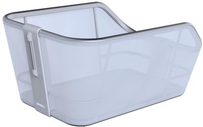 Basil cento tech fiber wsl - fietsmand - achterop - ice blauw zilver
