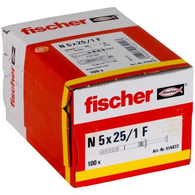 Fischer 514872 Spijkerplug 25 mm 5 mm 100 stuk(s) Fischer 514872 Spijkerplug 25 mm 5 mm 100 stuk(s)