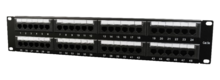 Cat6 48-poorts patchpanel met kabelorganizer Cat6 48-poorts patchpanel met kabelorganizer