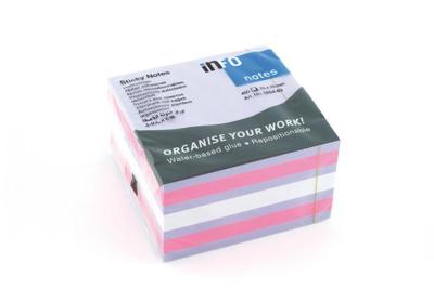 Info Notes IN-5654-63 75x75mm Assorti Blok A 450 Vel Info Notes IN-5654-63 75x75mm Assorti Blok A 450 Vel