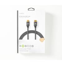 Ultra High Speed HDMI-Kabel | HDMI-Connector - HDMI-Connector | Gun Metal Grey | Gevlochten Kabel | 2,0 m - thumbnail