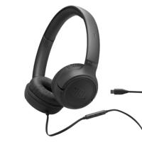 JBL Tune 530 C Comfort Fit bedrade on-ear koptelefoon met microfoon, JBL Pure Bass-geluid, EQ-presets, USB-C-connectiviteit, opvouwbaar ontwerp en knoopresistente kabel, zwart - thumbnail