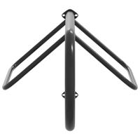 VidaXL Zadelrek wandgemonteerd ijzer zwart - thumbnail