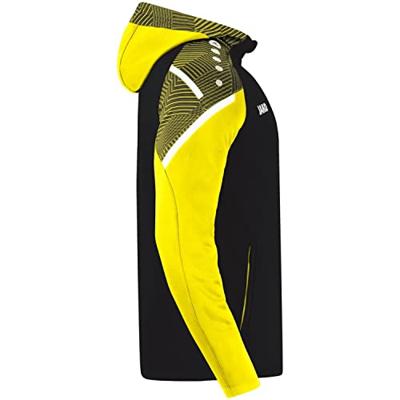 JAKO 6822 Jas Met Kap Performance - Zwart/Zachtgeel - XL