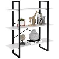 Boekenkast 100x30x105 cm spaanplaat wit - thumbnail