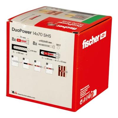 Fischer 538259 DUOPOWER 14x70 S LD 2-componenten plug 70 mm 14 mm 10 stuk(s)