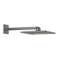 Regendoucheset GROHE Rainshower SmartActive Cube 31 cm met Wandarm Hard Graphite Geborsteld - thumbnail